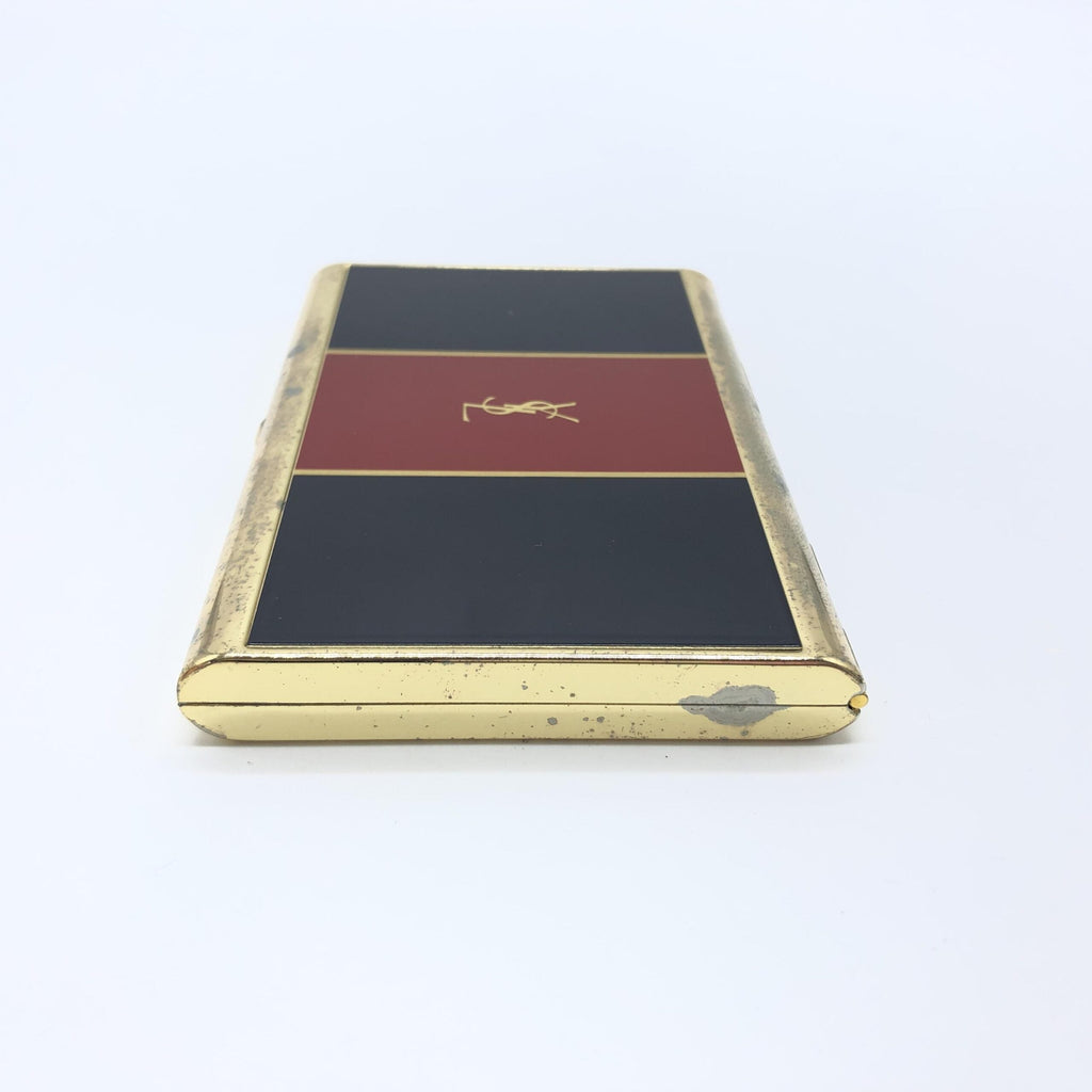 Saint Laurent Red X Black X Gold YSL Monogramme Card Case Cigarette Women's Box (Pre-Owned)