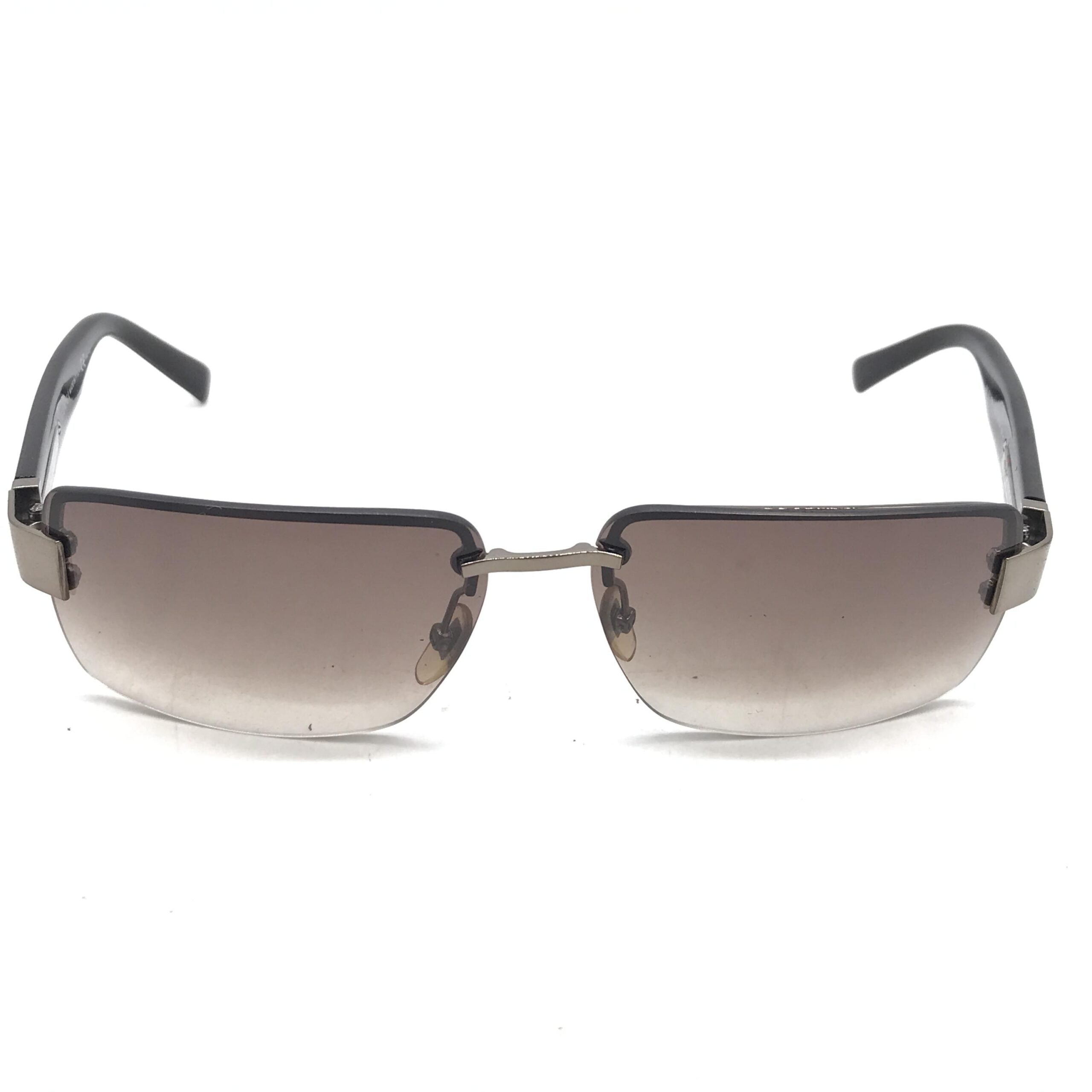 Gucci Rimless Sunglasses With Gradient Brown Women's Lenses (Pre-Owned)