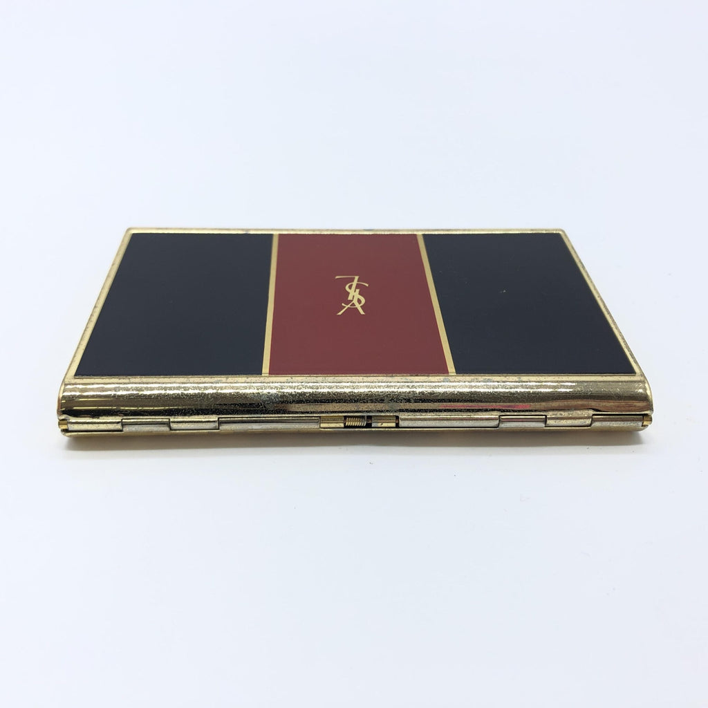 Saint Laurent Red X Black X Gold YSL Monogramme Card Case Cigarette Women's Box (Pre-Owned)