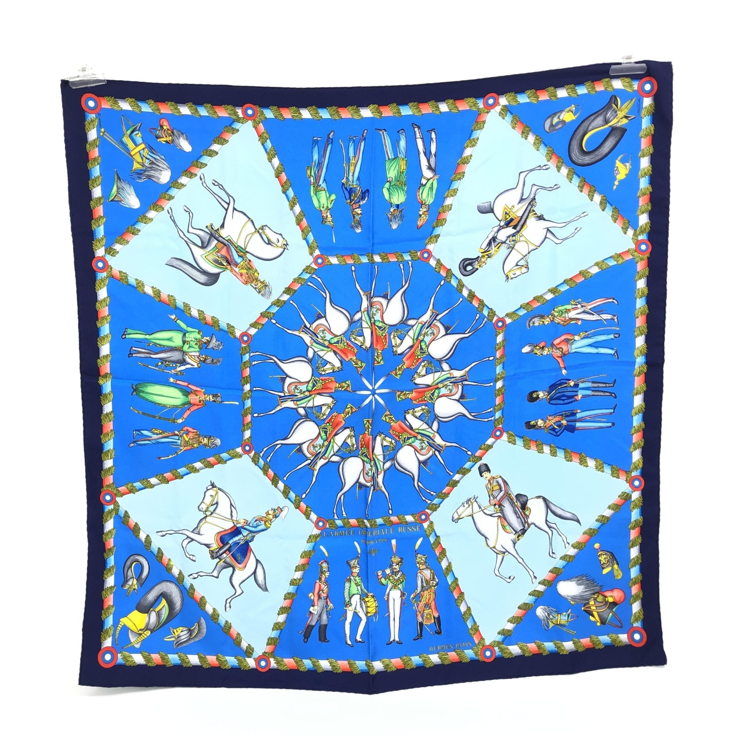 Hermès Silk Scarf With Imperial Russian Women's Theme (Pre-Owned)