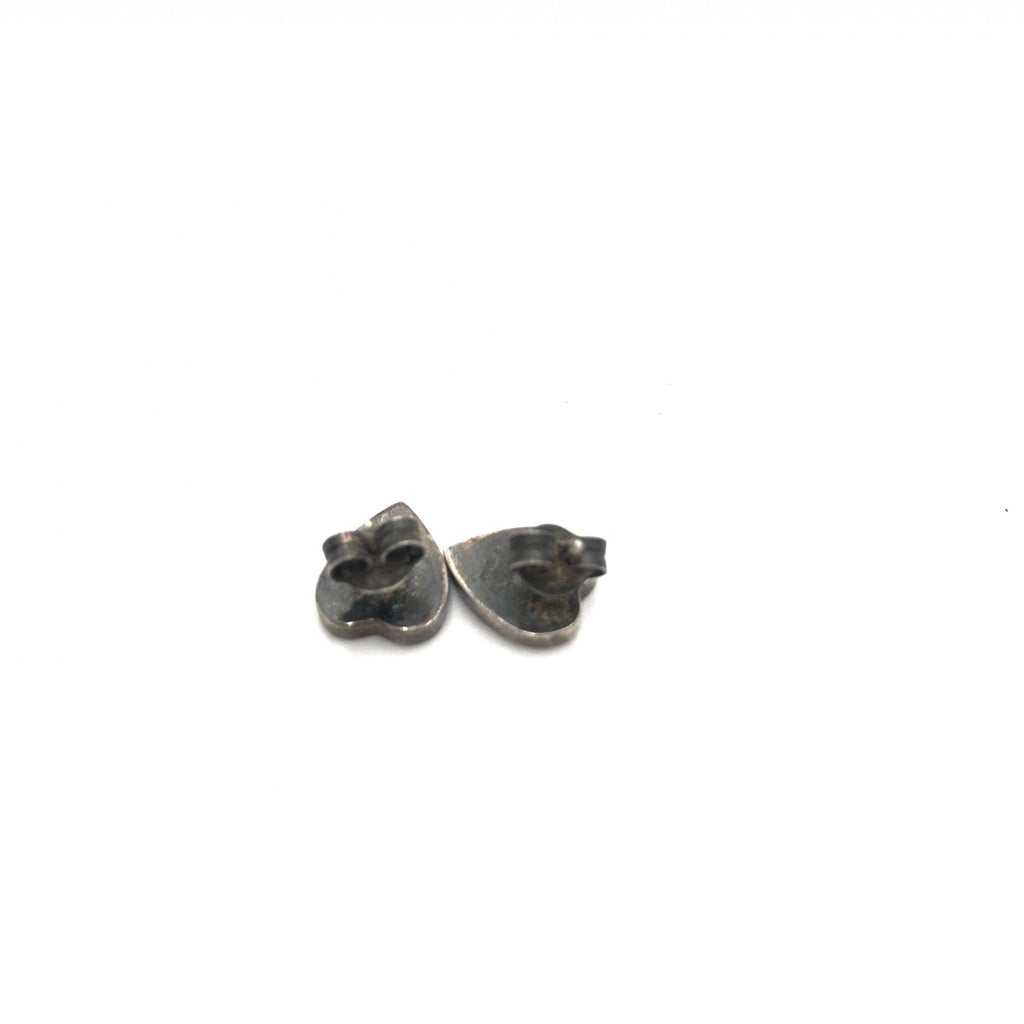 Gucci Silver 925 Heart Stud Women's Earrings (Pre-Owned)
