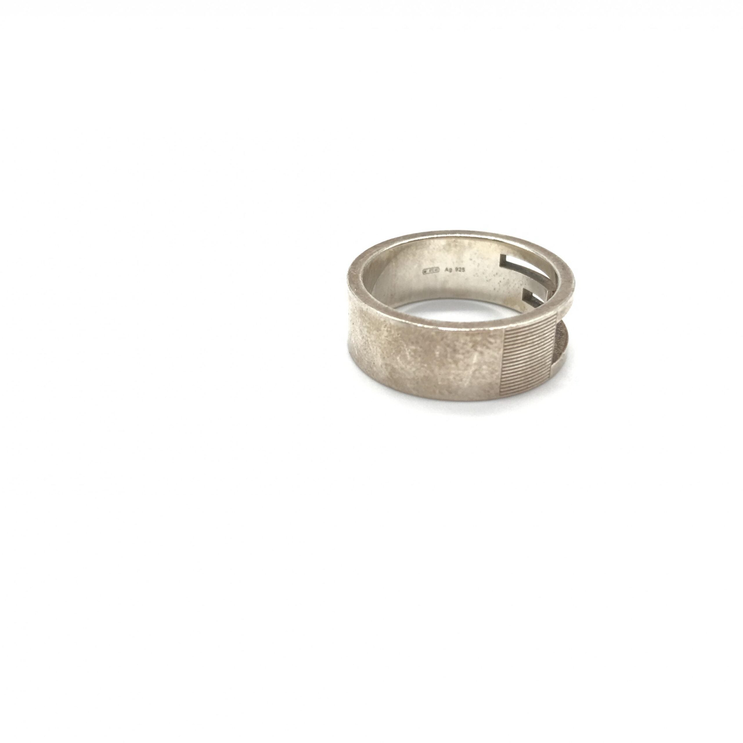 Gucci Silve 925 Wedding Band US Size Women's 9.6 (Pre-Owned)