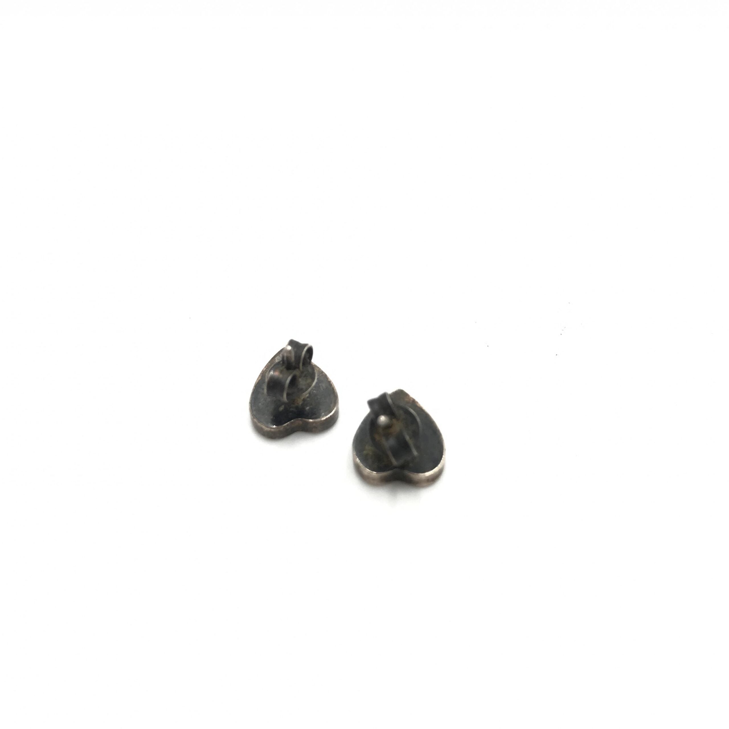 Gucci Silver 925 Heart Stud Women's Earrings (Pre-Owned)