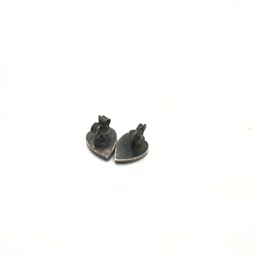 Gucci Silver 925 Heart Stud Women's Earrings (Pre-Owned)