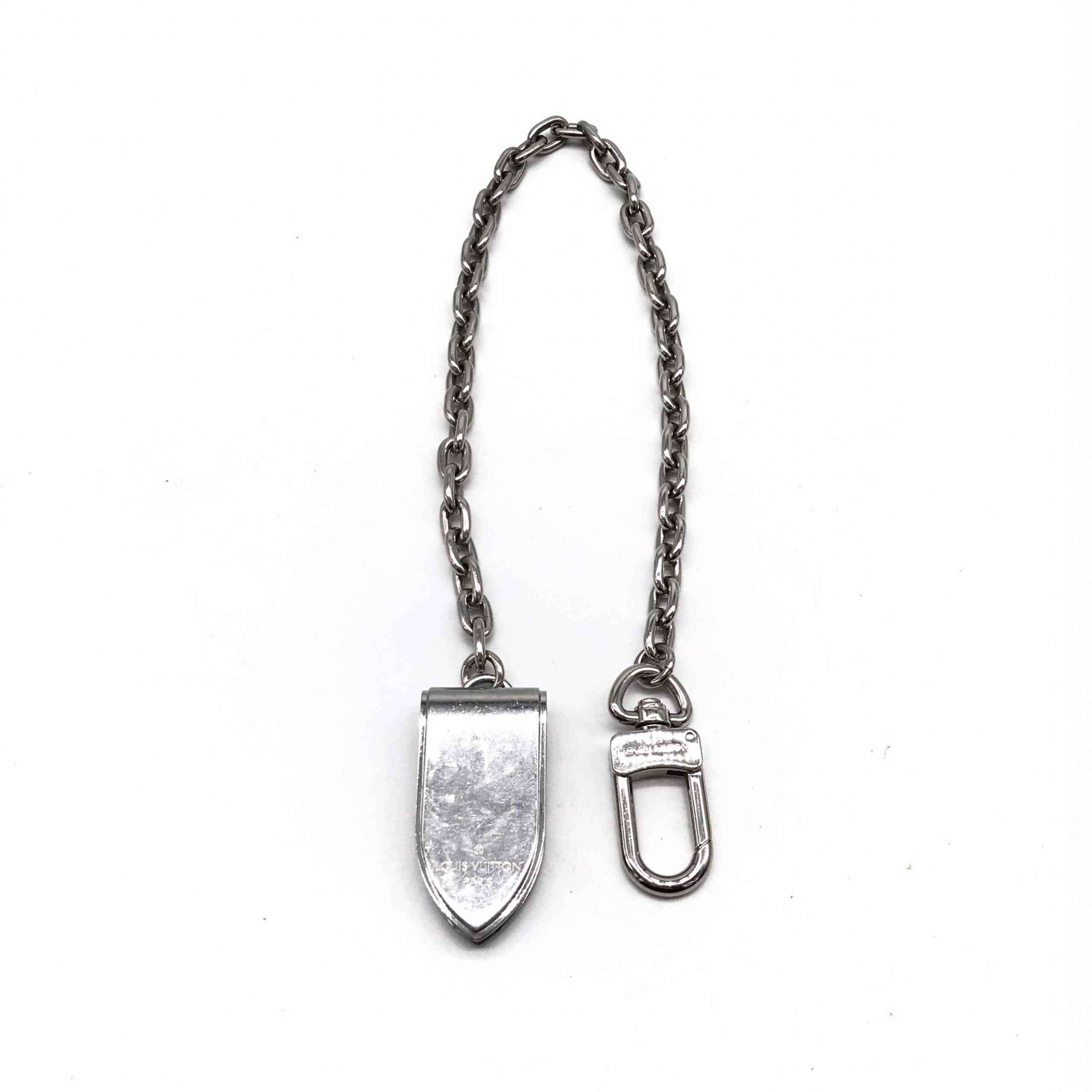 Louis Vuitton Silver Money Clip With Women's Chain (Pre-Owned)