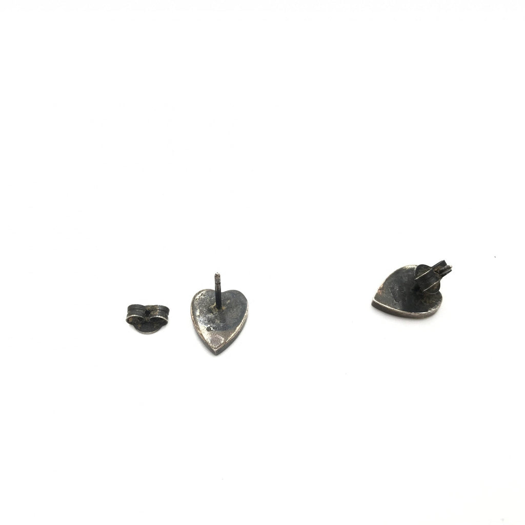 Gucci Silver 925 Heart Stud Women's Earrings (Pre-Owned)