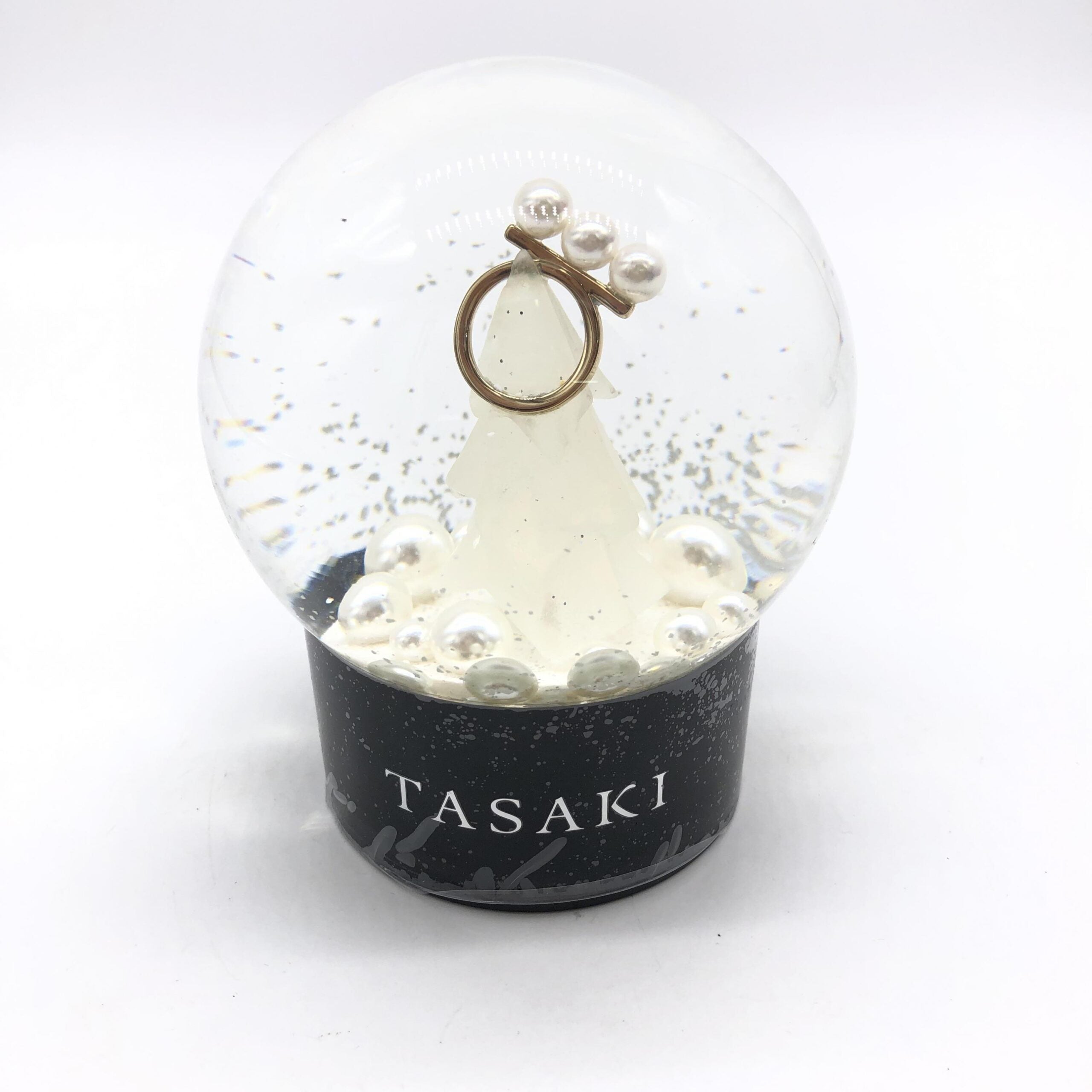 Tasaki Snow Globe With Tasaki Pearl Women's Ring (Pre-Owned)