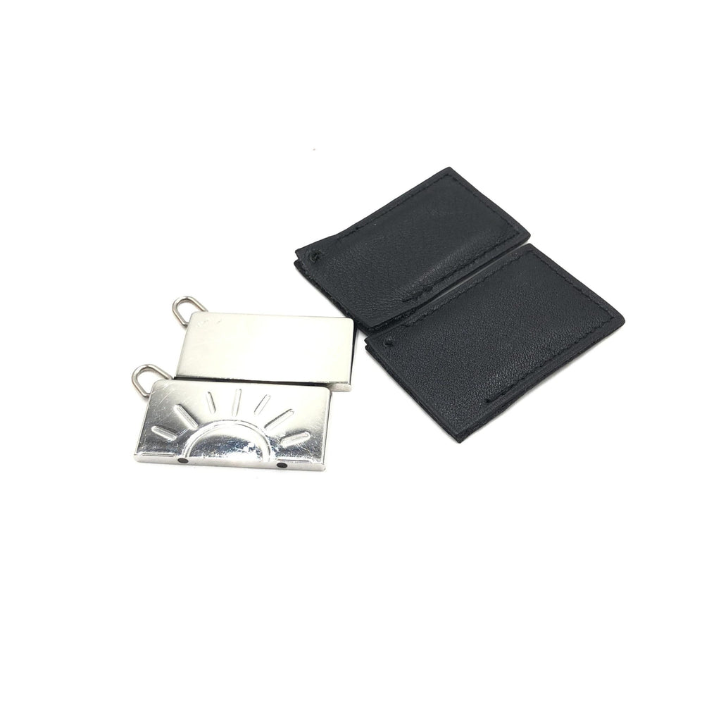 Hermès Silver Tone Half Sun Pendant Women's Set (Pre-Owned)