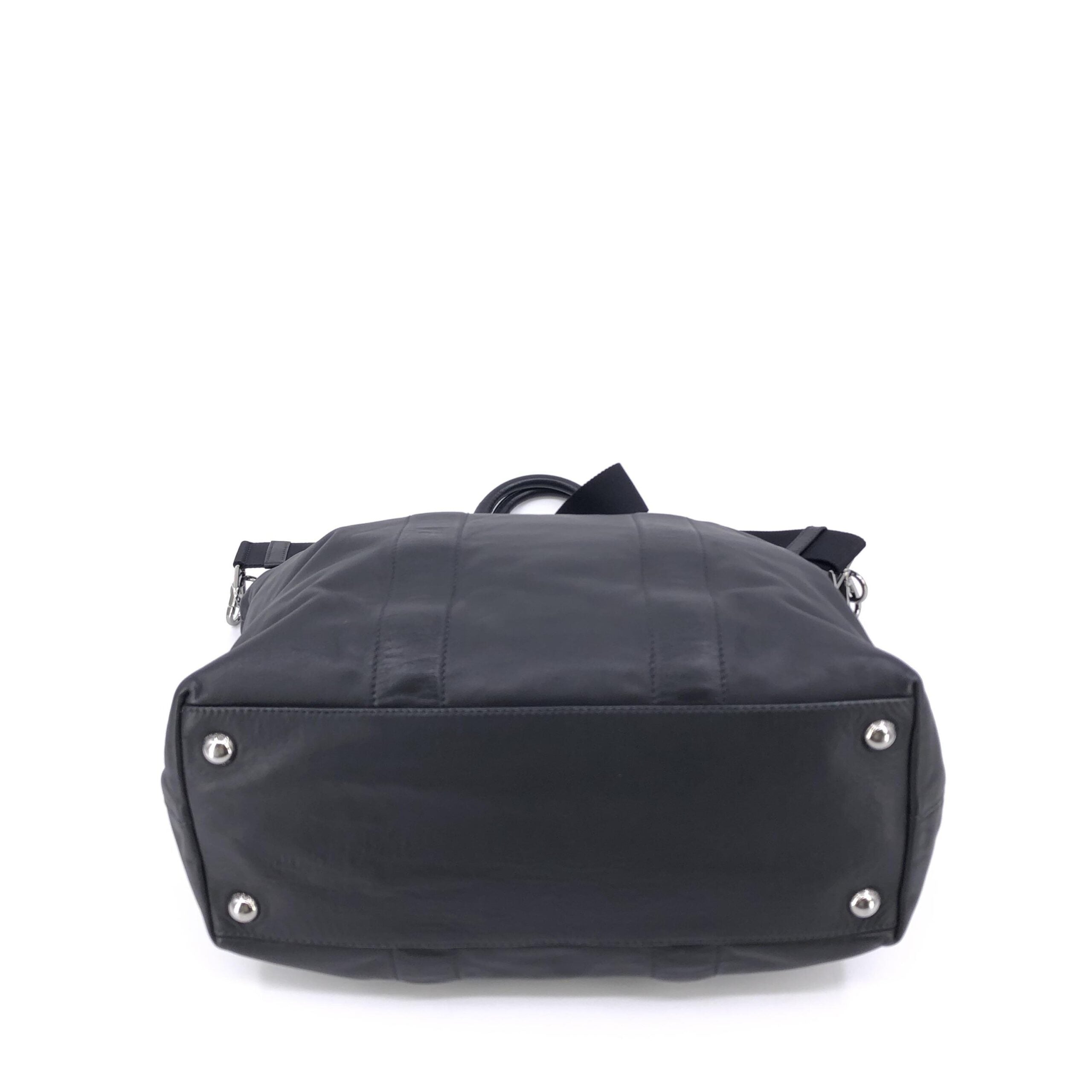 Prada Soft Leather Tote With Shoulder Women's Strap (Pre-Owned)