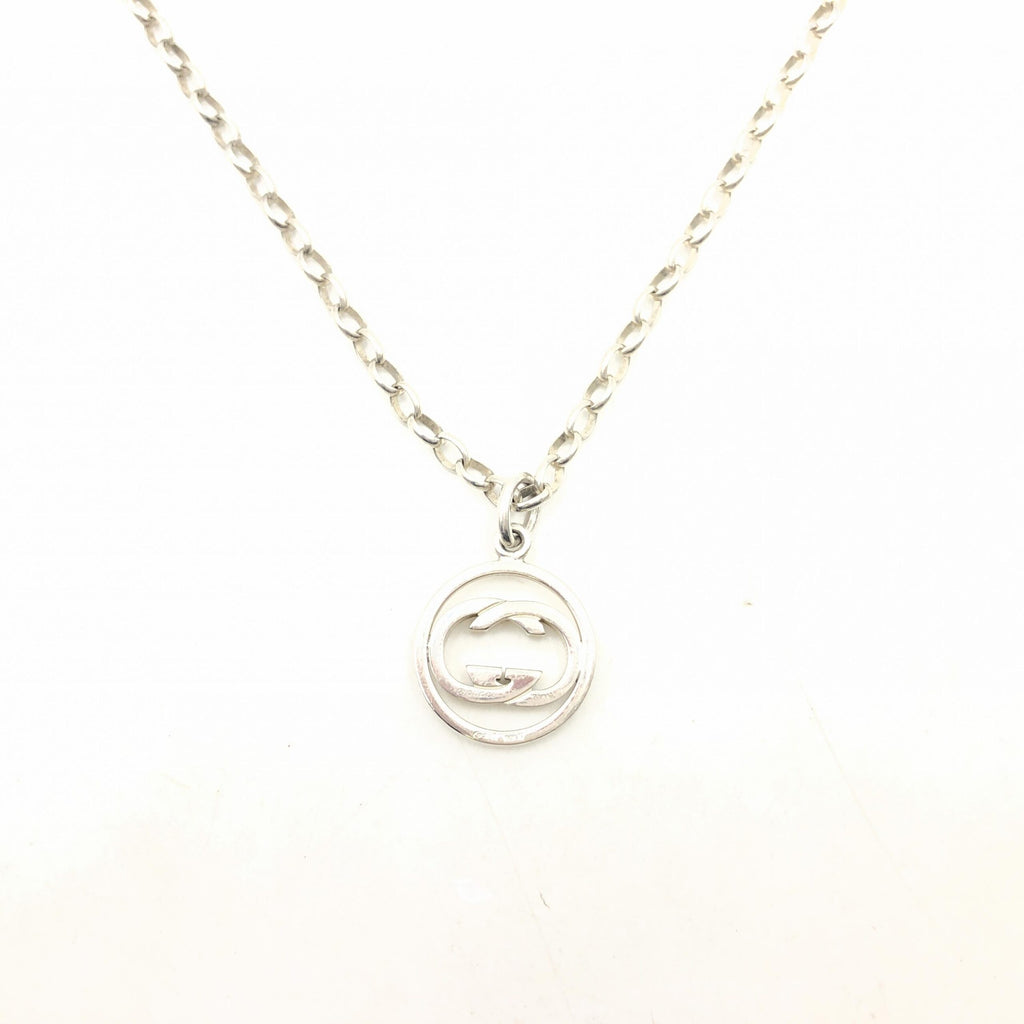 Gucci Sterling Silver Interlocking Circle Women's Pendant (Pre-Owned)