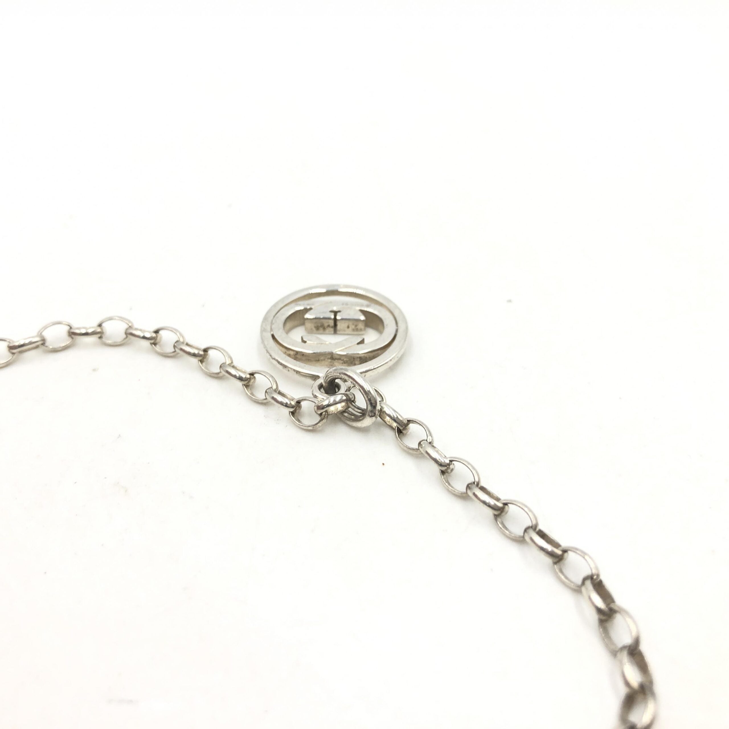 Gucci Sterling Silver Interlocking Circle Women's Pendant (Pre-Owned)