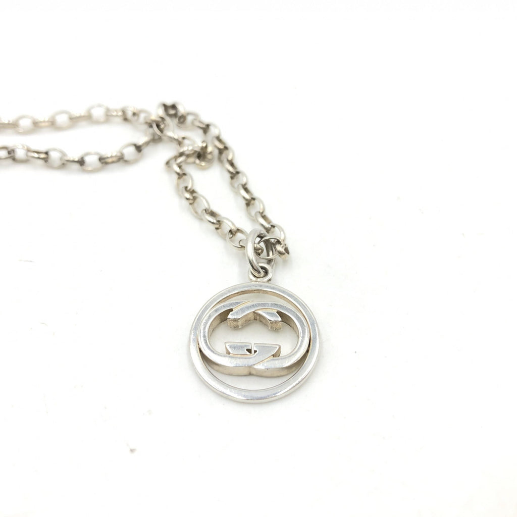 Gucci Sterling Silver Interlocking Circle Women's Pendant (Pre-Owned)