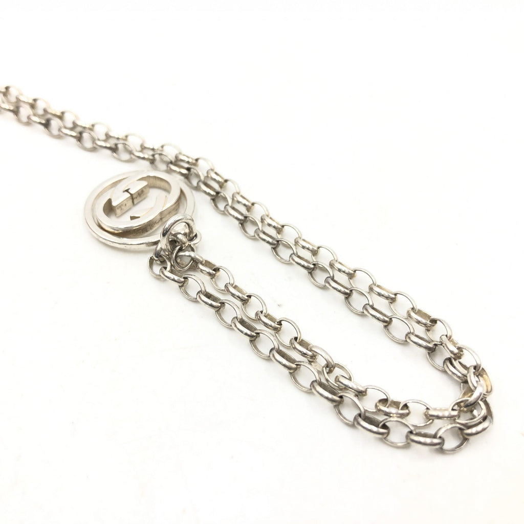 Gucci Sterling Silver Interlocking Circle Women's Pendant (Pre-Owned)