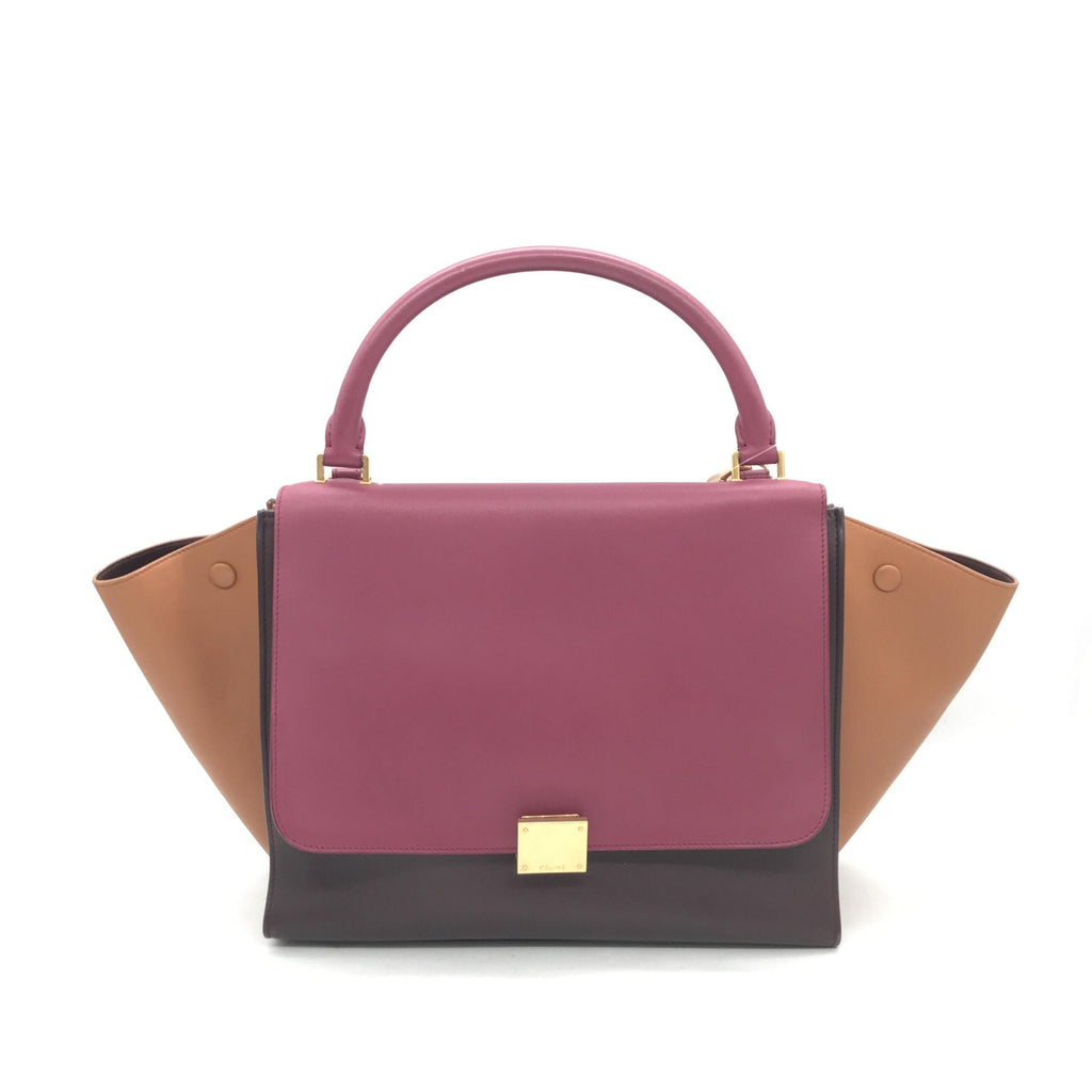 Celine Tricolor Leather Trapeze Women's Handbag (Pre-Owned)