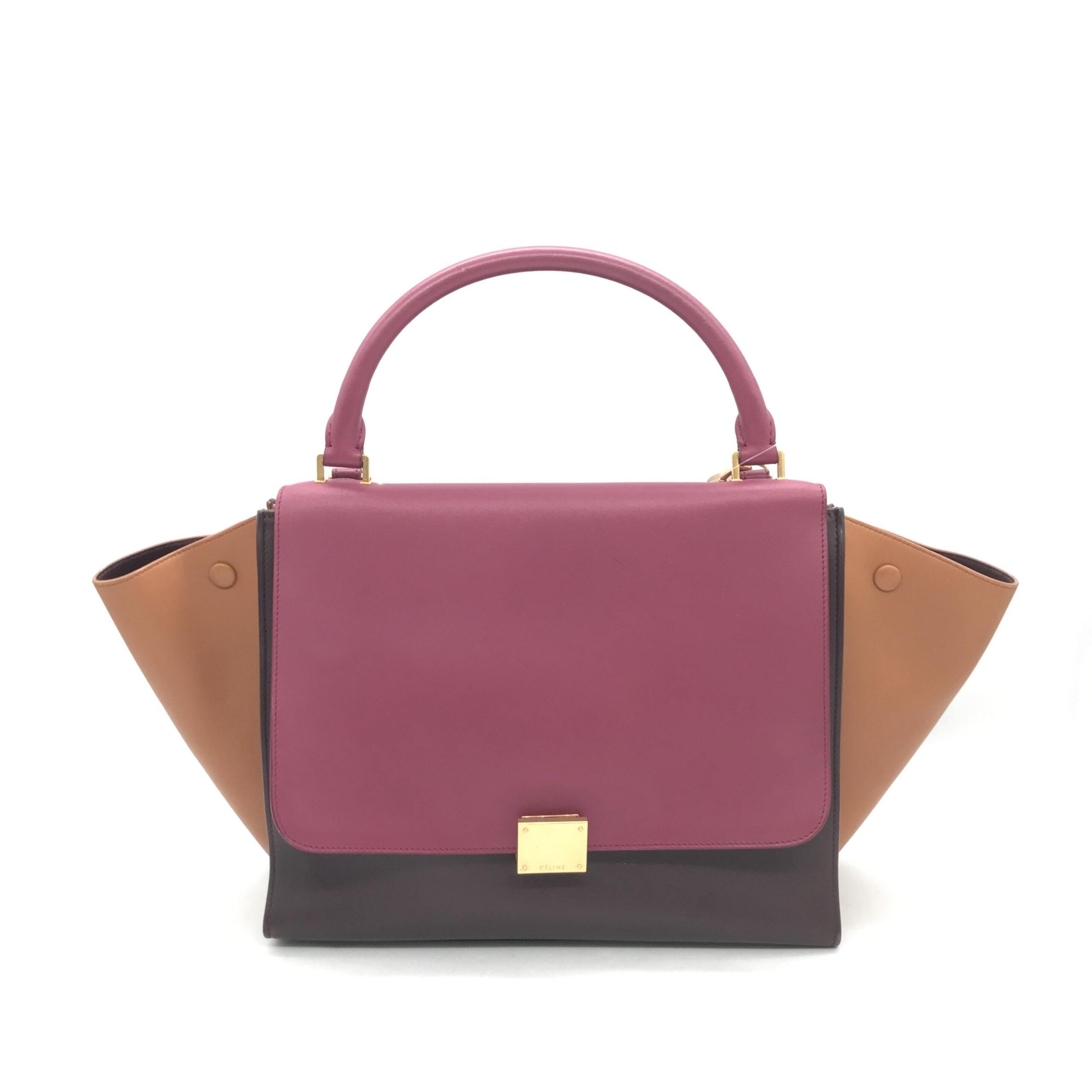 Celine Tricolor Leather Trapeze Women's Handbag (Pre-Owned)