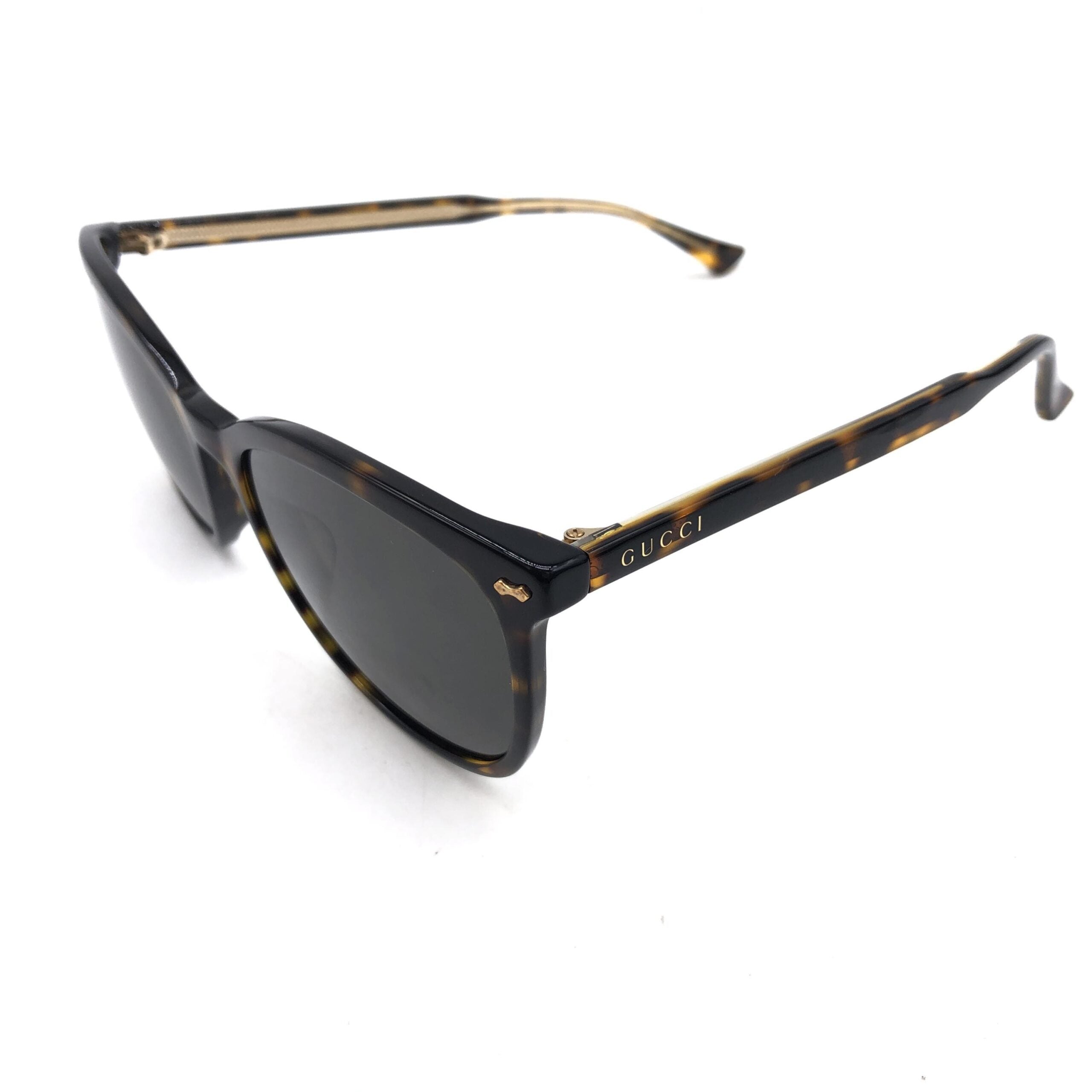 Gucci Tortoise Square Frame Women's Sunglasses (Pre-Owned)
