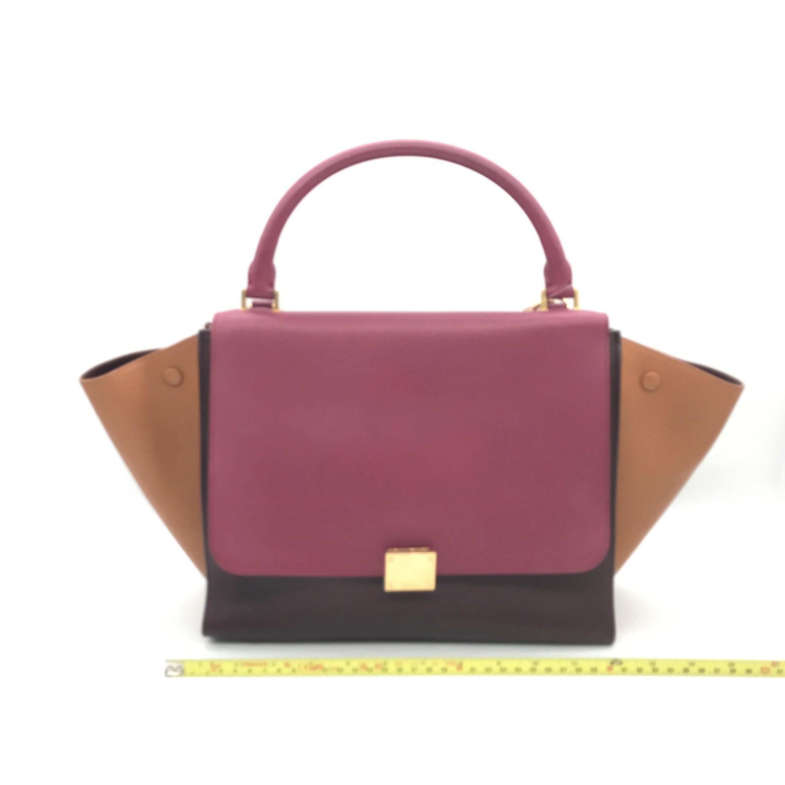 Celine Tricolor Leather Trapeze Women's Handbag (Pre-Owned)