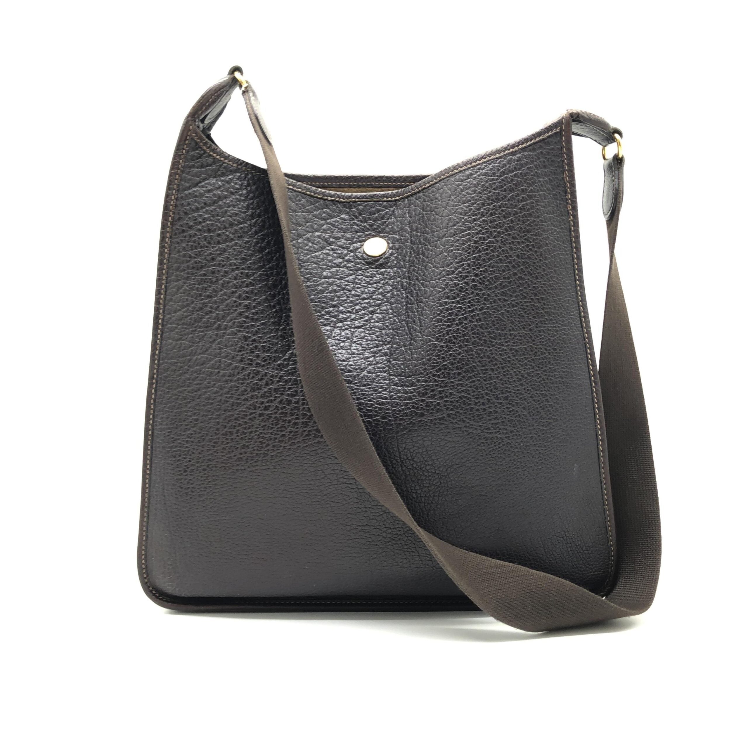 Hermès Togo Leather Black Shoulder Women's Bag (Pre-Owned)