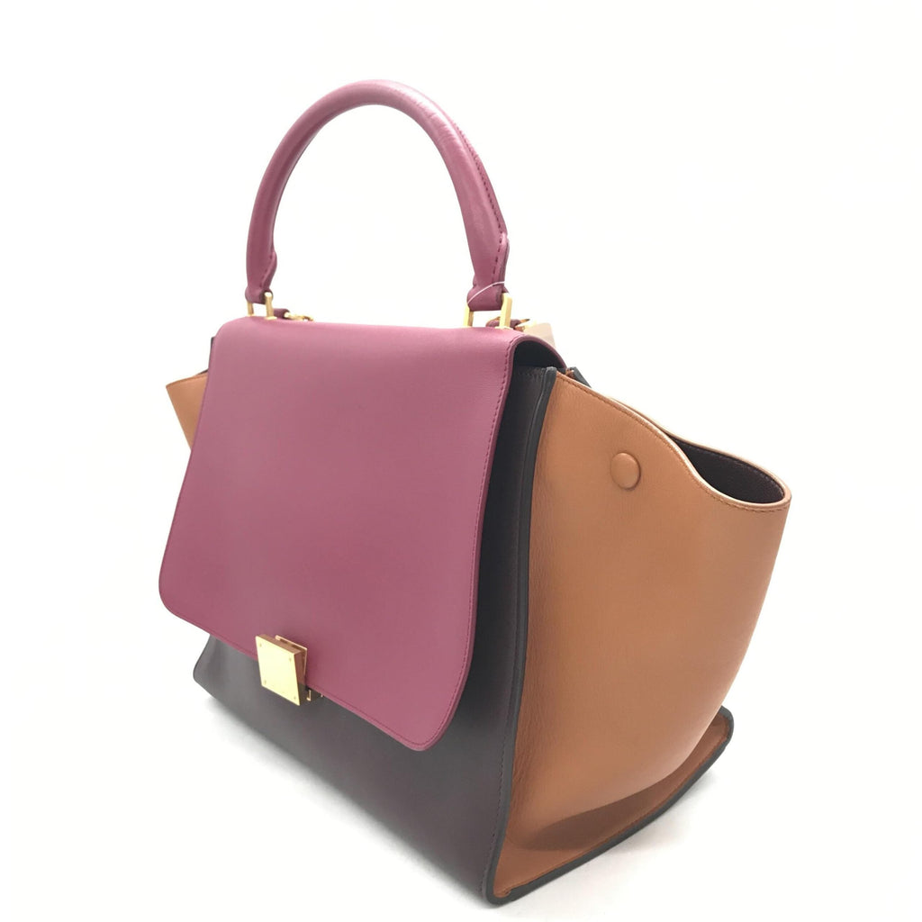 Celine Tricolor Leather Trapeze Women's Handbag (Pre-Owned)