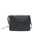 Celine Trio Black Leather Shoulder Women's Bag (Pre-Owned)