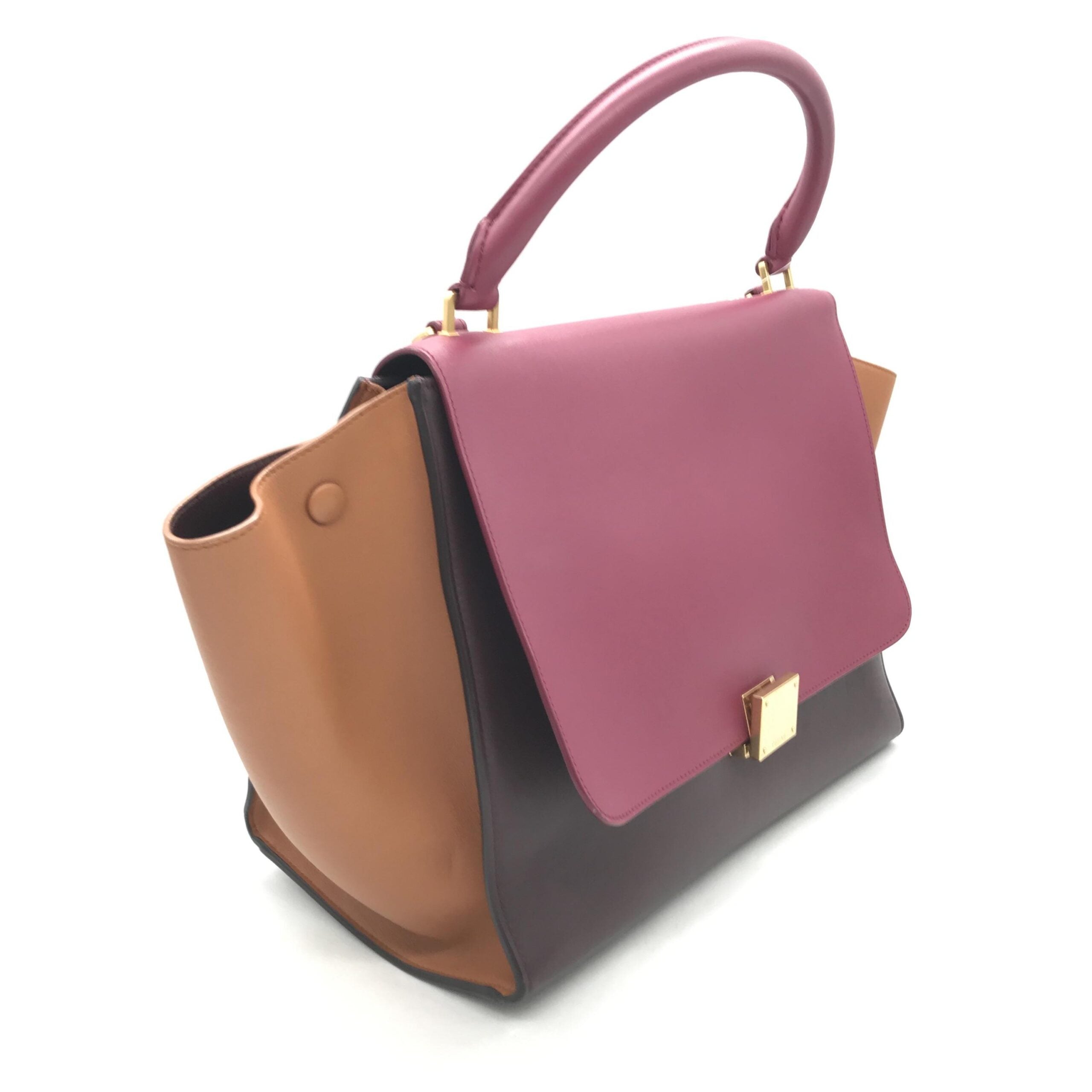 Celine Tricolor Leather Trapeze Women's Handbag (Pre-Owned)
