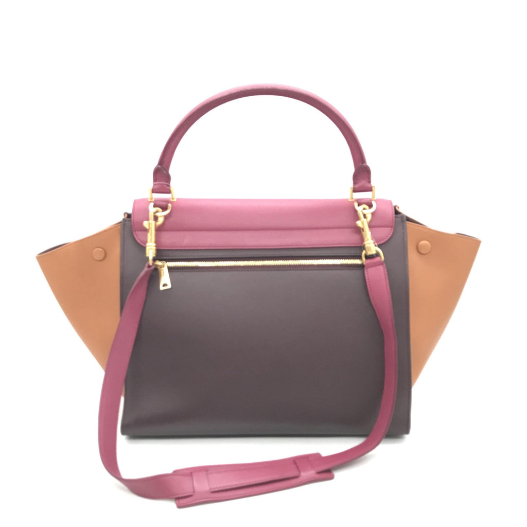 Celine Tricolor Leather Trapeze Women's Handbag (Pre-Owned)
