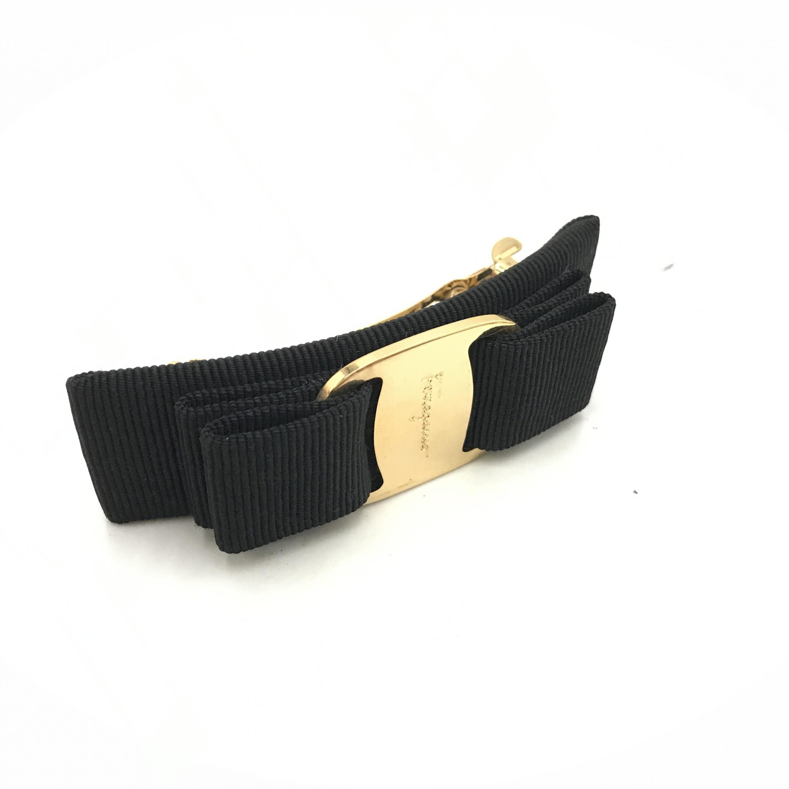 Salvatore Ferragamo Vara Hair Clip In Women's Black (Pre-Owned)