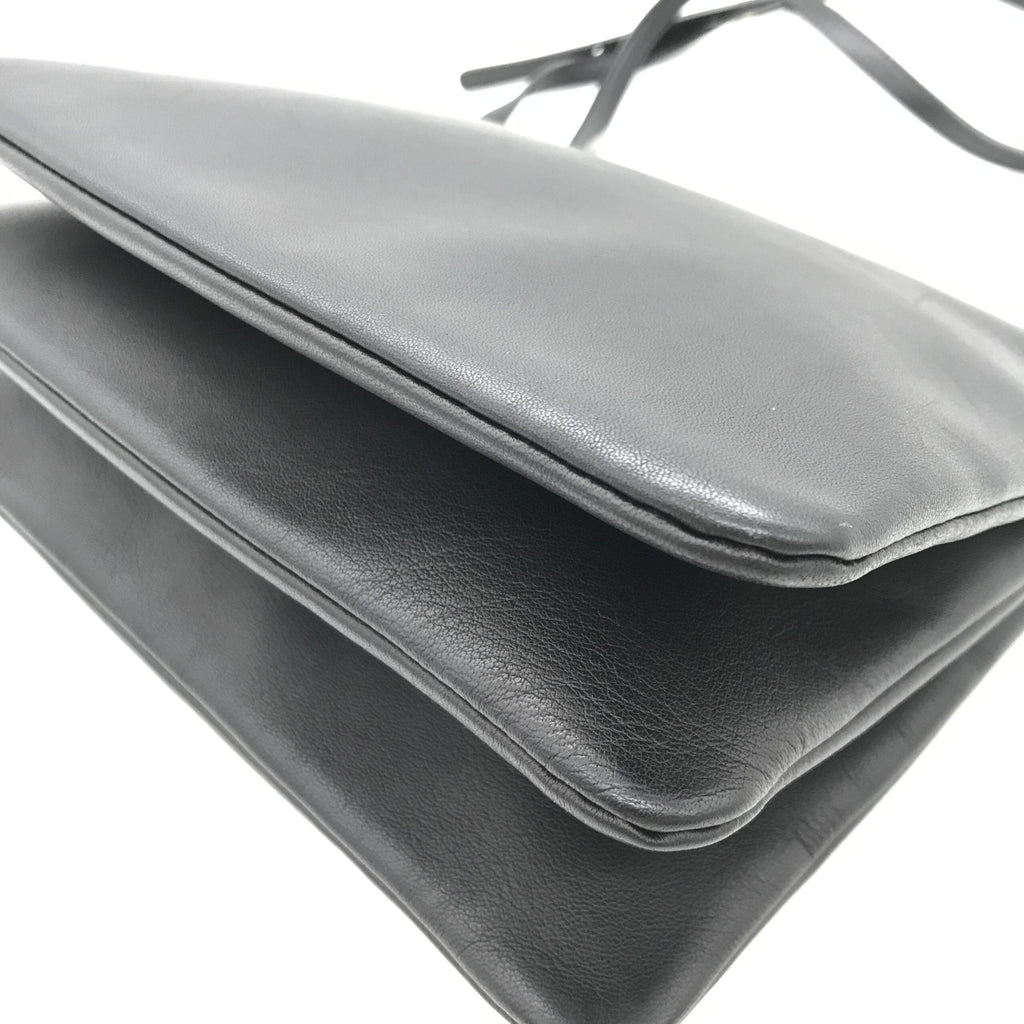 Celine Trio Black Leather Shoulder Women's Bag (Pre-Owned)