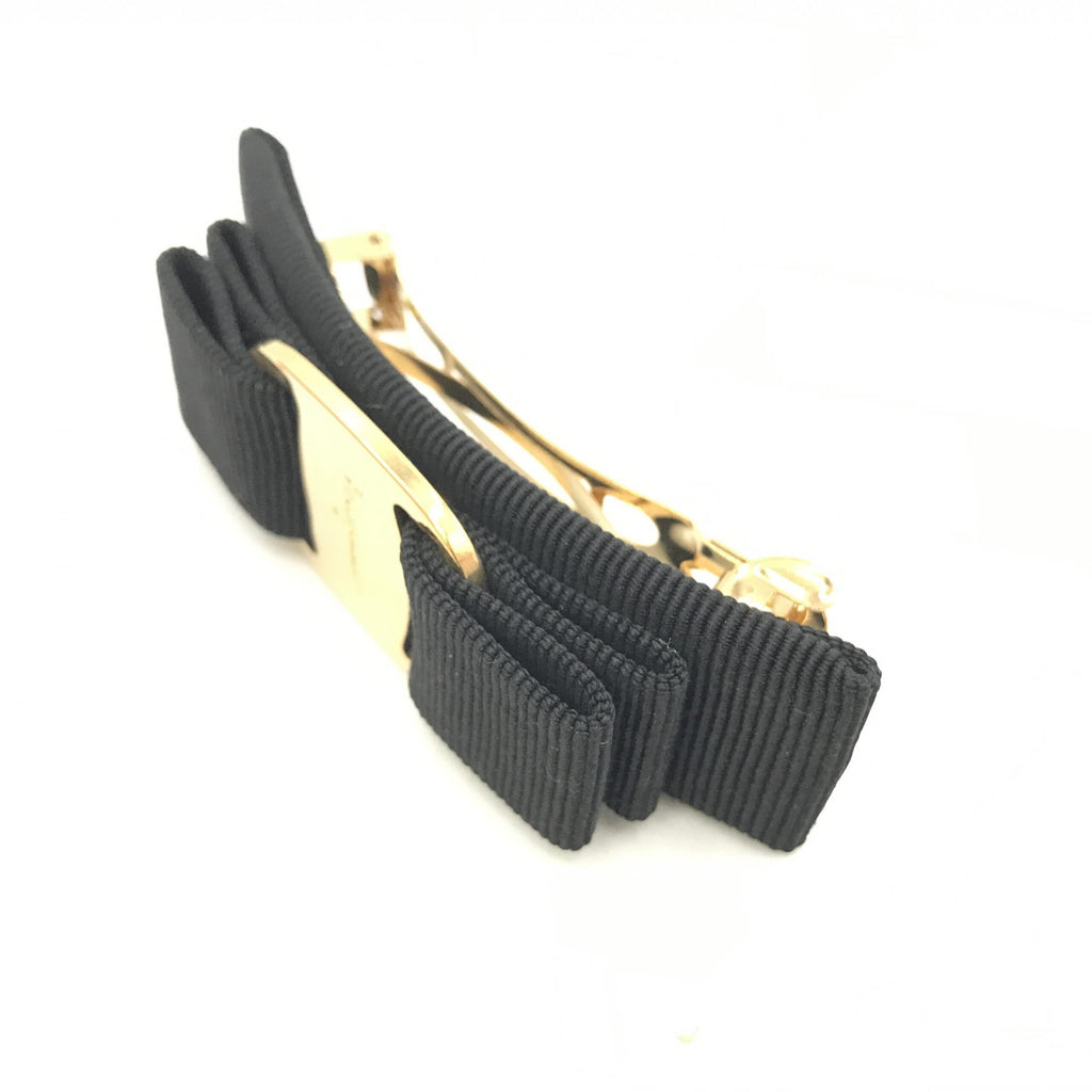 Salvatore Ferragamo Vara Hair Clip In Women's Black (Pre-Owned)