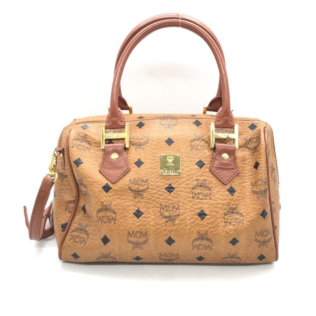 MCM Visetos 2WAY Mini Boston Women's Bag (Pre-Owned)