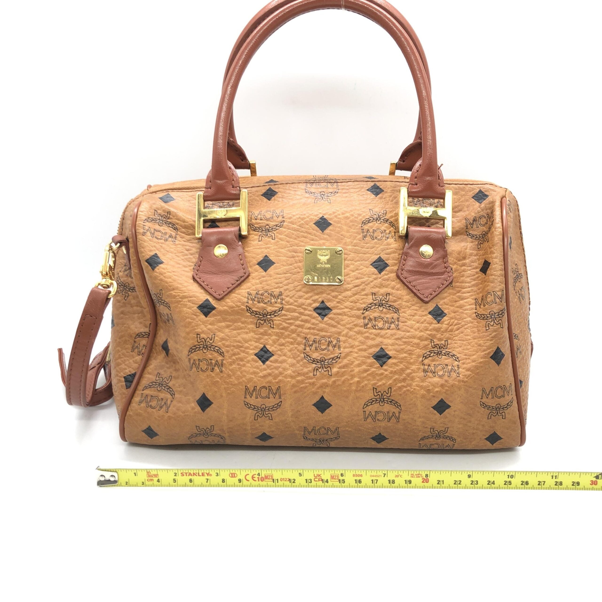 MCM Visetos 2WAY Mini Boston Women's Bag (Pre-Owned)