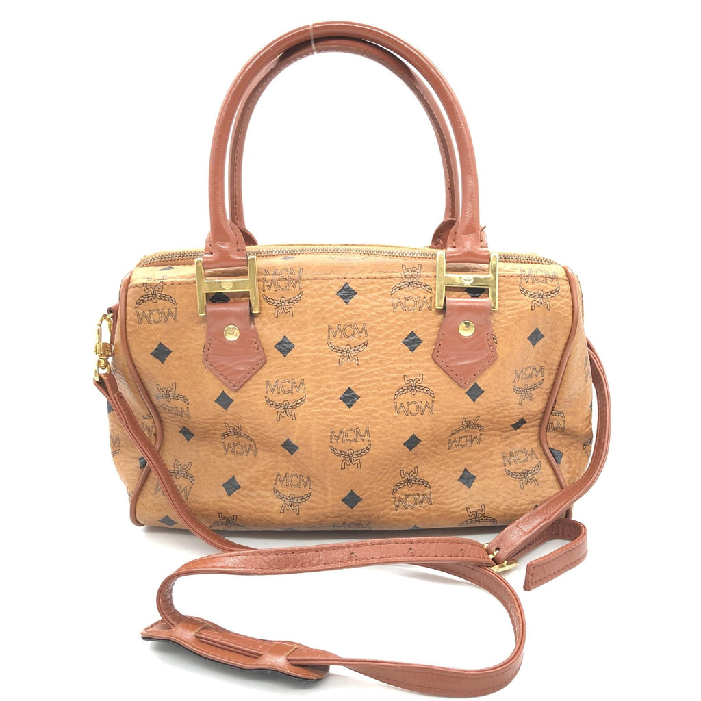 MCM Visetos 2WAY Mini Boston Women's Bag (Pre-Owned)
