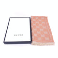 Gucci Wool GG Logo Scarf In Women's Pink (Pre-Owned)