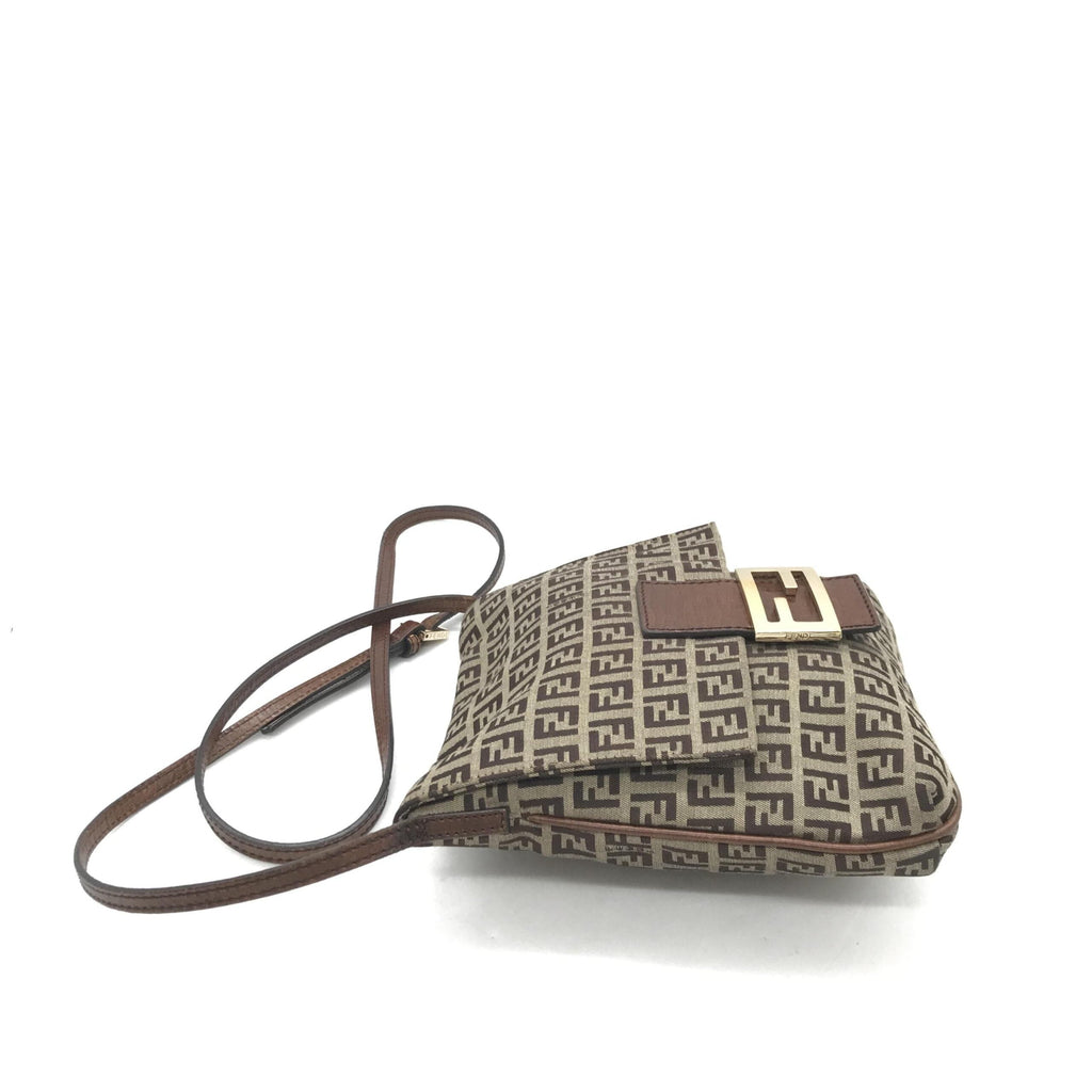 Fendi Zucchino Pattern Crossbody Women's Bag (Pre-Owned)
