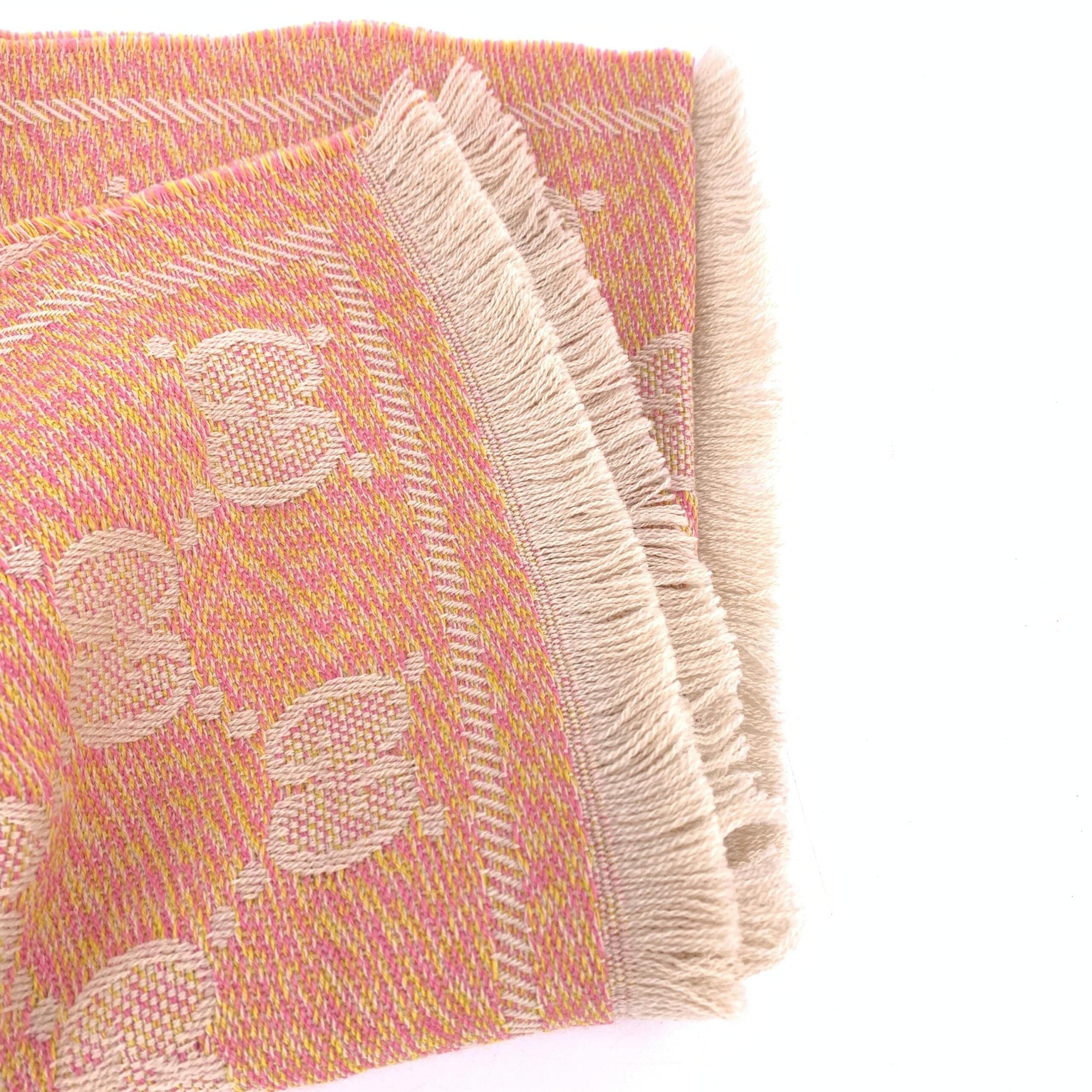 Gucci Wool GG Logo Scarf In Women's Pink (Pre-Owned)
