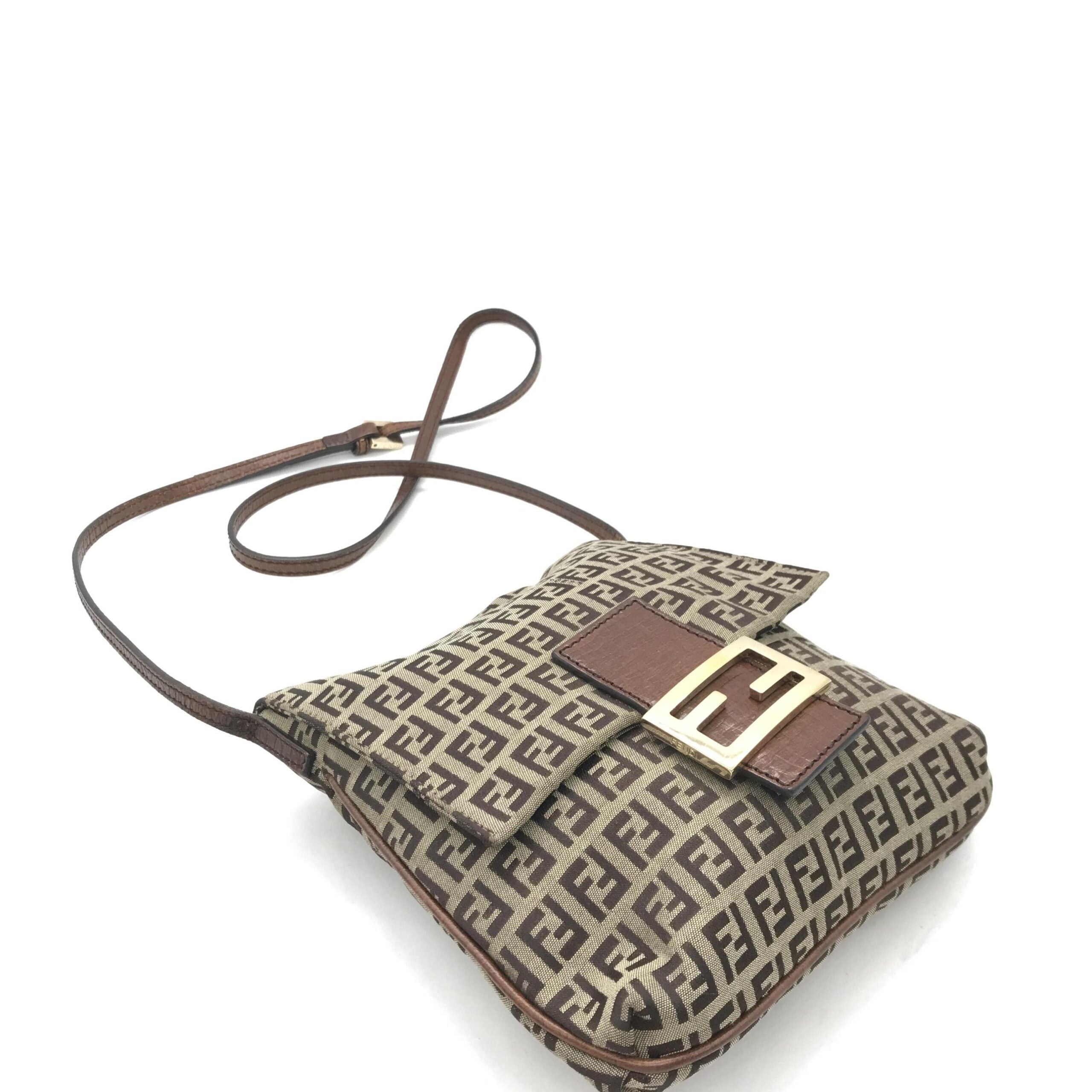 Fendi Zucchino Pattern Crossbody Women's Bag (Pre-Owned)