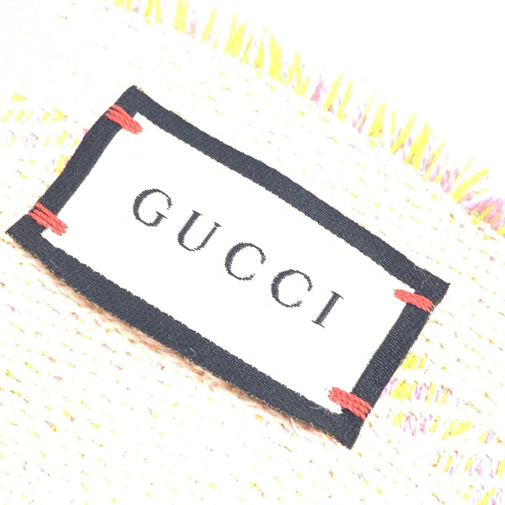 Gucci Wool GG Logo Scarf In Women's Pink (Pre-Owned)