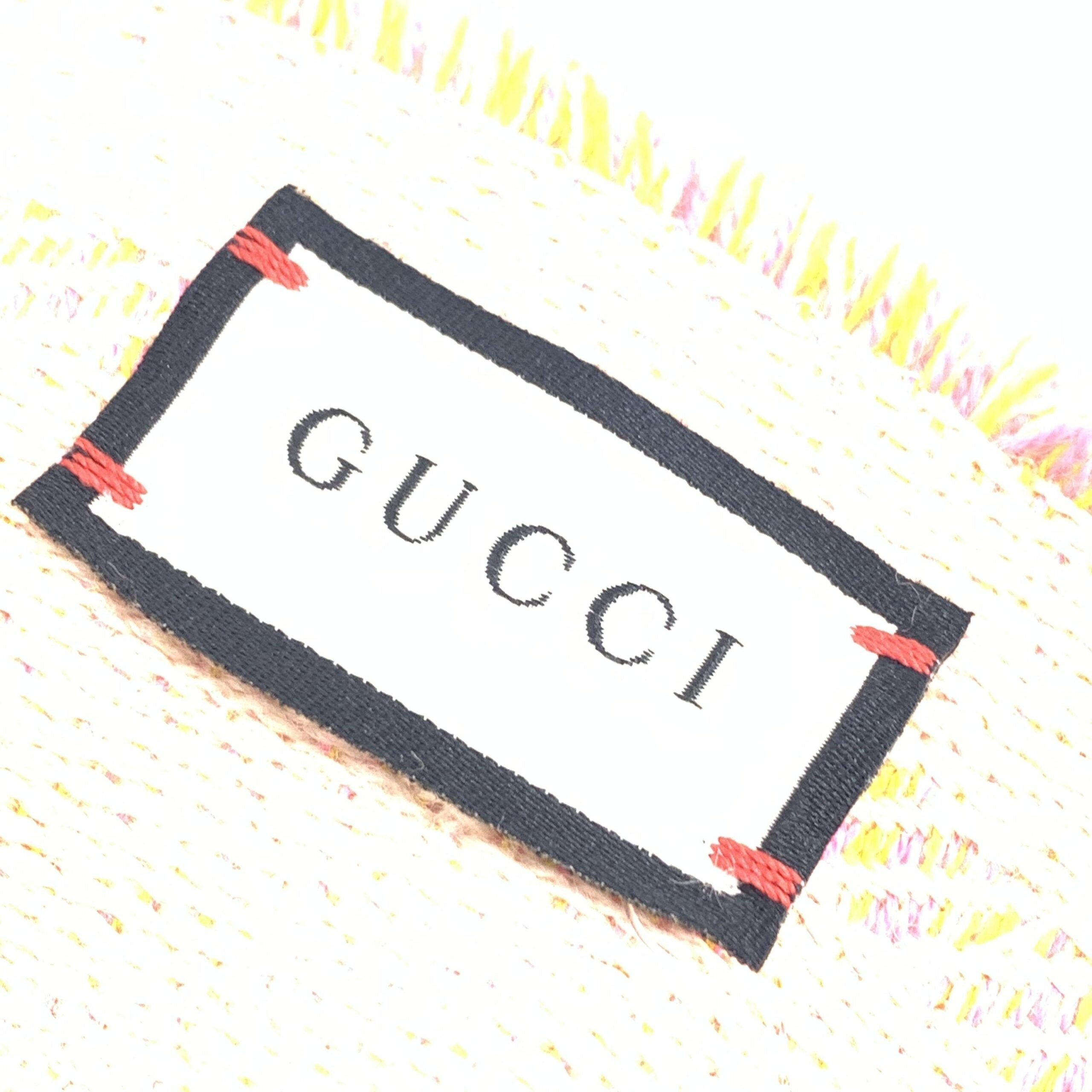 Gucci Wool GG Logo Scarf In Women's Pink (Pre-Owned)