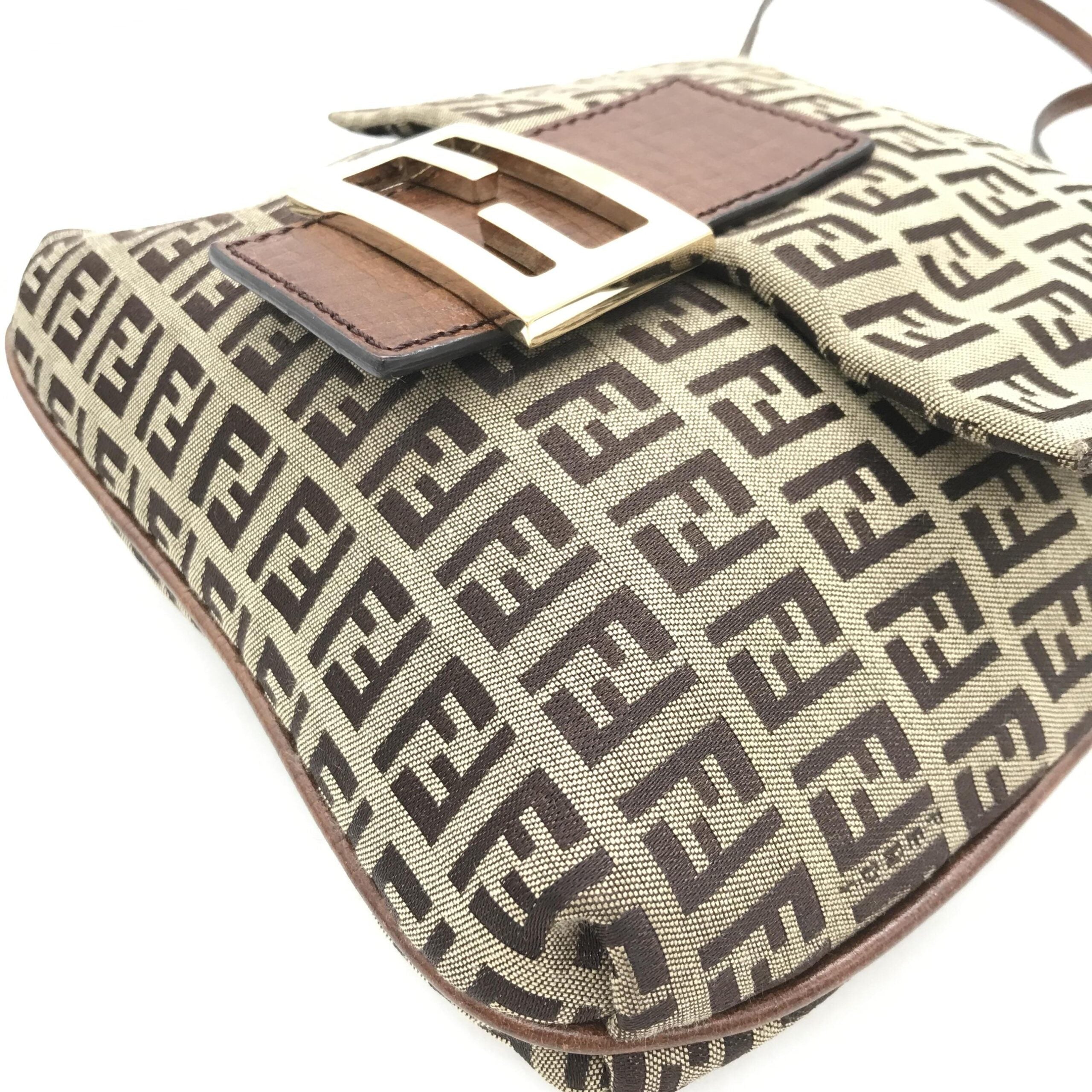 Fendi Zucchino Pattern Crossbody Women's Bag (Pre-Owned)
