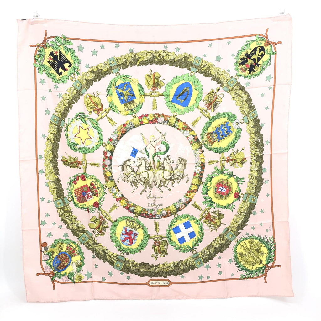 Hermès LOUIS VUITTON EmblèMes D'Europe Silk Women's Scarf (Pre-Owned)