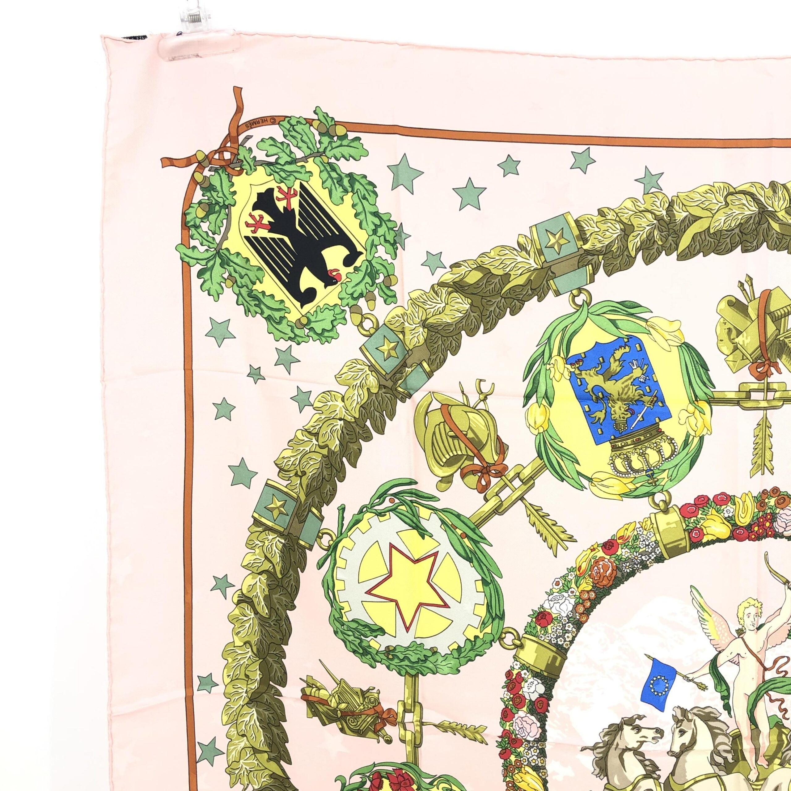 Hermès LOUIS VUITTON EmblèMes D'Europe Silk Women's Scarf (Pre-Owned)