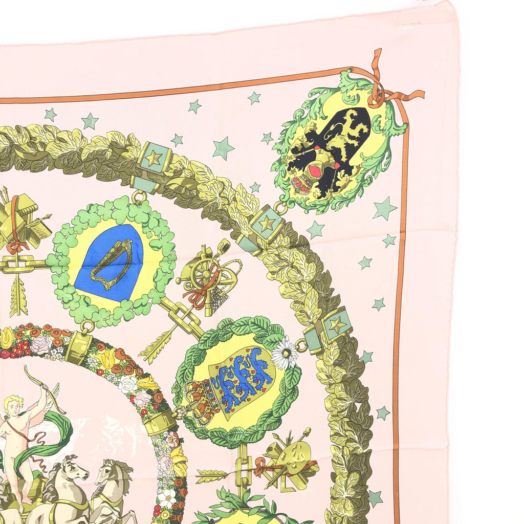 Hermès LOUIS VUITTON EmblèMes D'Europe Silk Women's Scarf (Pre-Owned)