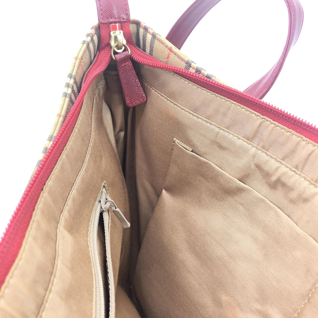Burberry Burberry Nova Check Tote Women's Bag (Pre-Owned)