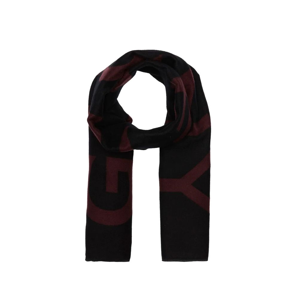 Givenchy Black Virgin Wool Men's Scarf