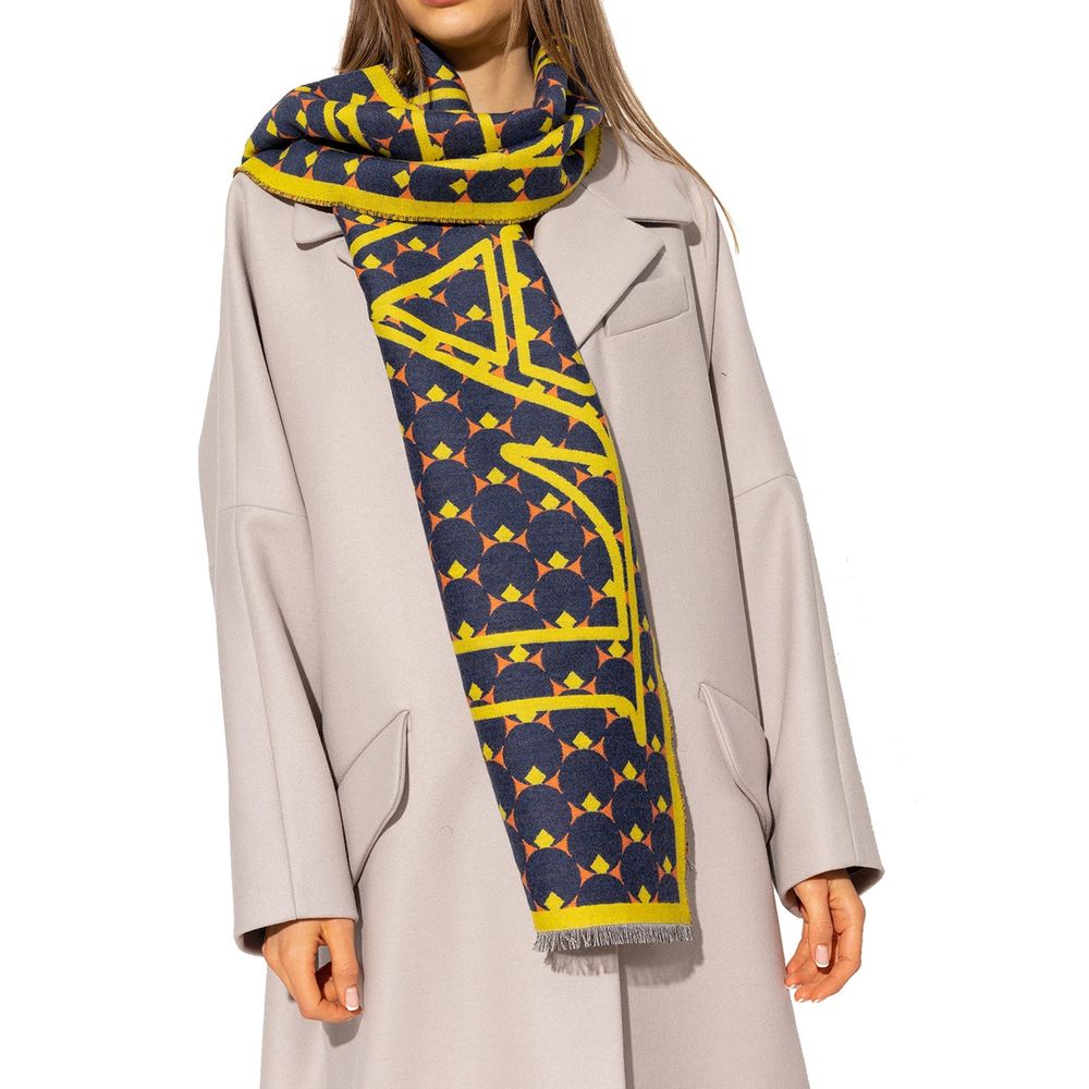 Lanvin Blue Silk Women's Scarf