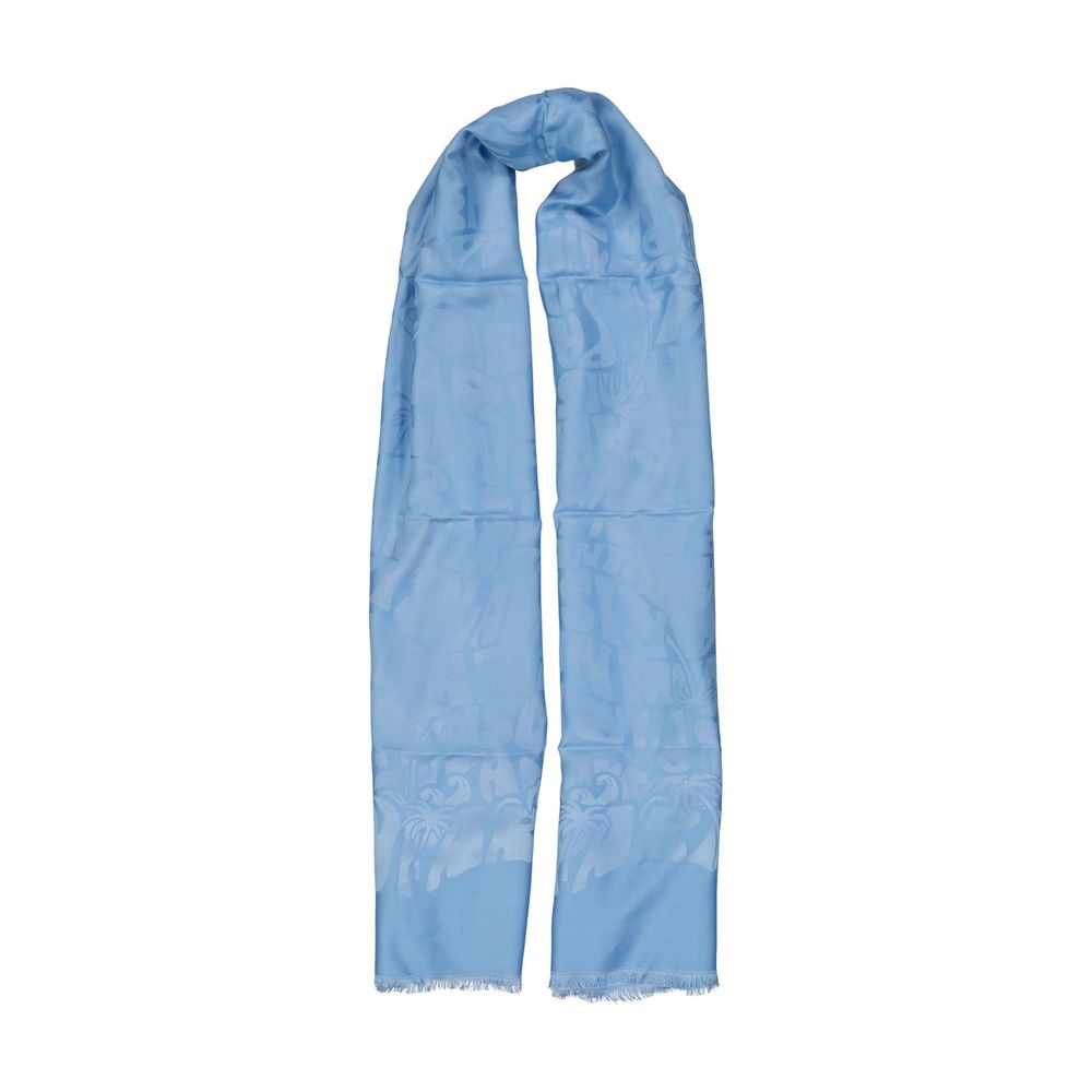 Lanvin Blue Silk Women's Scarf