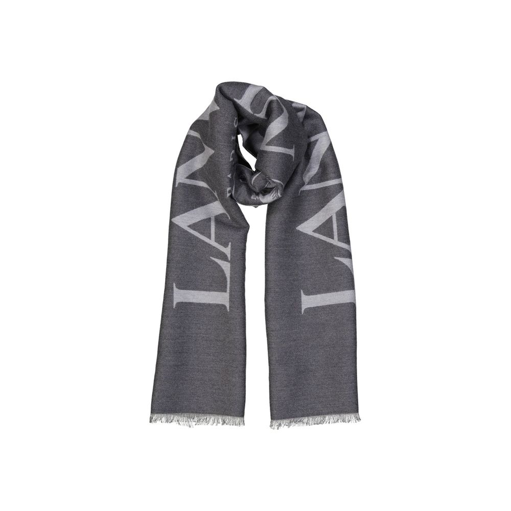 Lanvin Gray Silk Women's Scarf