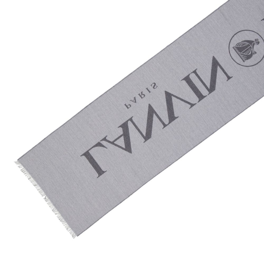 Lanvin Gray Silk Women's Scarf