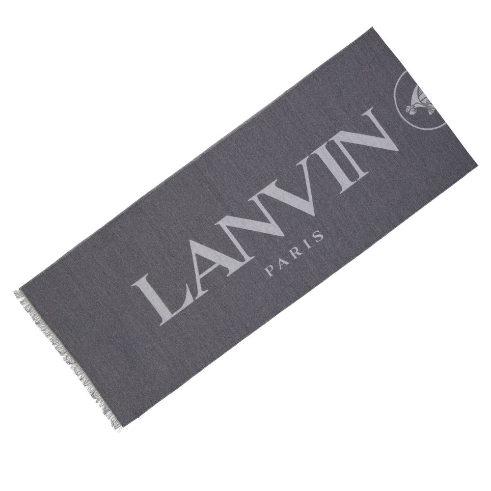 Lanvin Gray Silk Women's Scarf