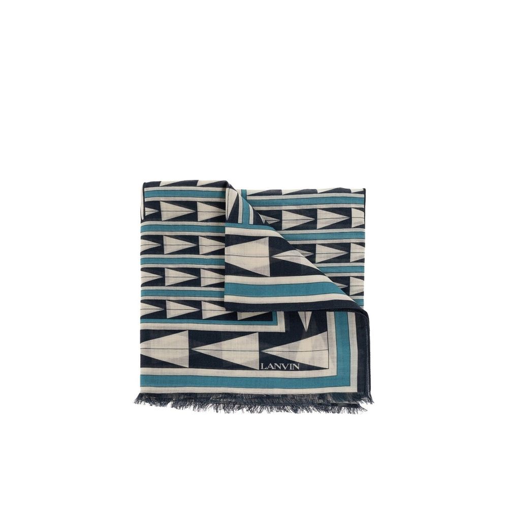 Lanvin Blue Wool Women's Scarf